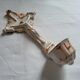 Old Faience Baptismal Font Cross Jesus Christ JHS