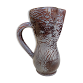 Accolay taupe purple ceramic pitcher