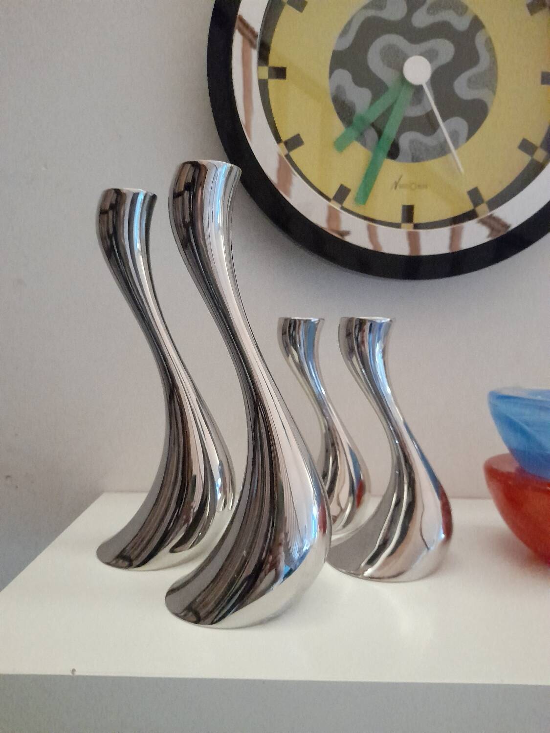 Large Cobra candlesticks by Georg Jensen Denmark