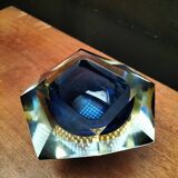 Cendrier sommerso en verre de murano