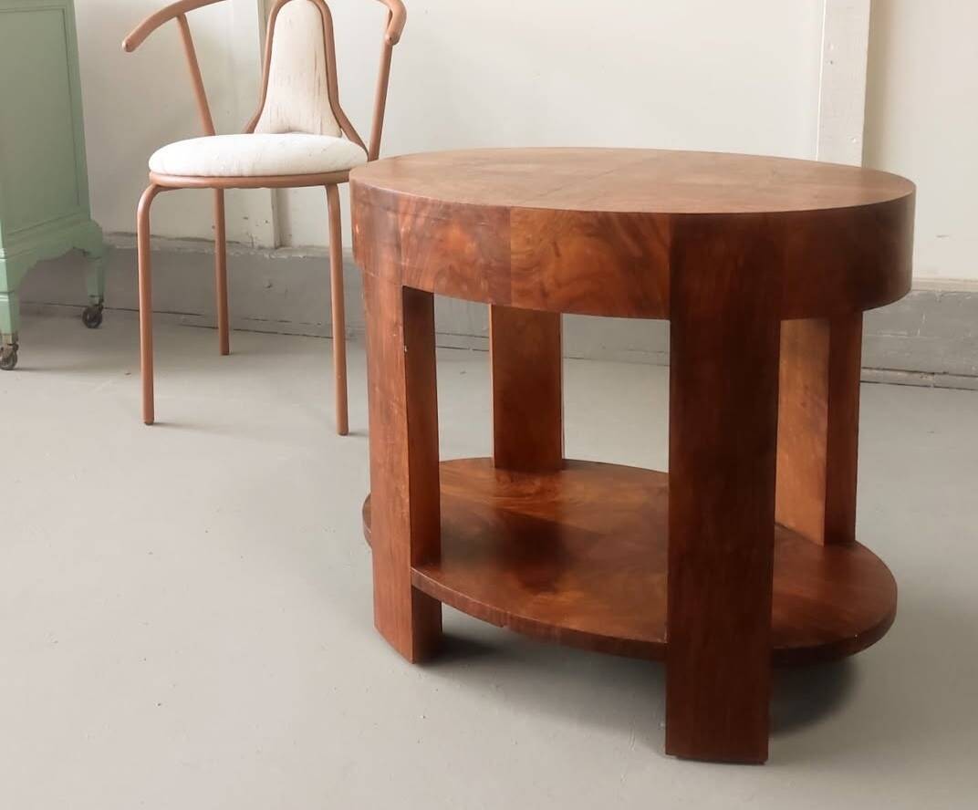 Art Deco rosewood pedestal table