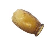 Josef Inwald - Barolac - "Koi Carp" - pressed glass vase - frosted glass -