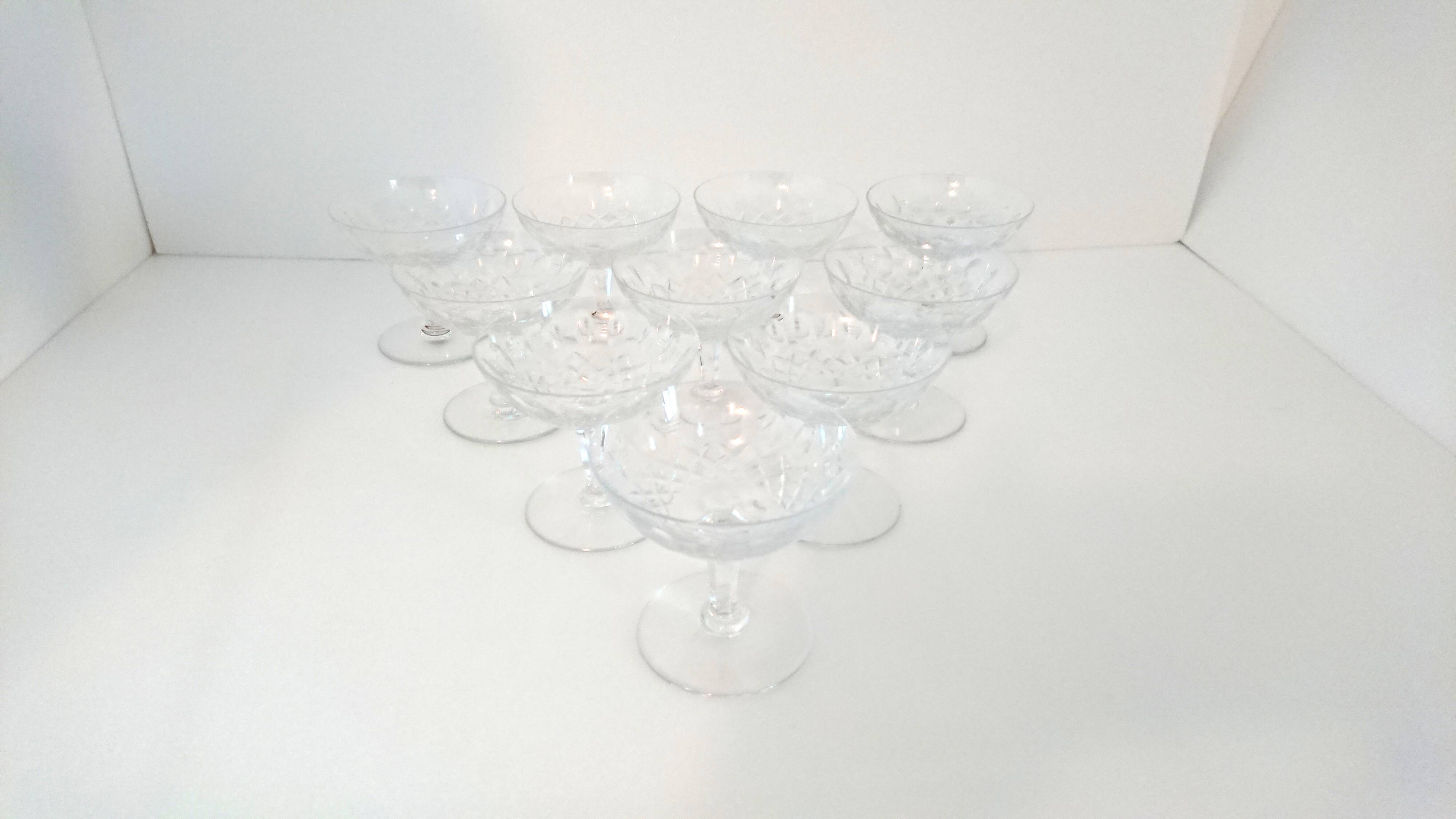 10 glasses of champagne - Lorraine crystal