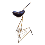 Newspaper rack/ashtray attributed to Georges Jouve for Marcel Asselbur