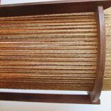 Teak and string lamp