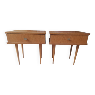 Set of 2 bedside tables year 50