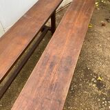 Pair of benches for rustic farmhouse table 1950