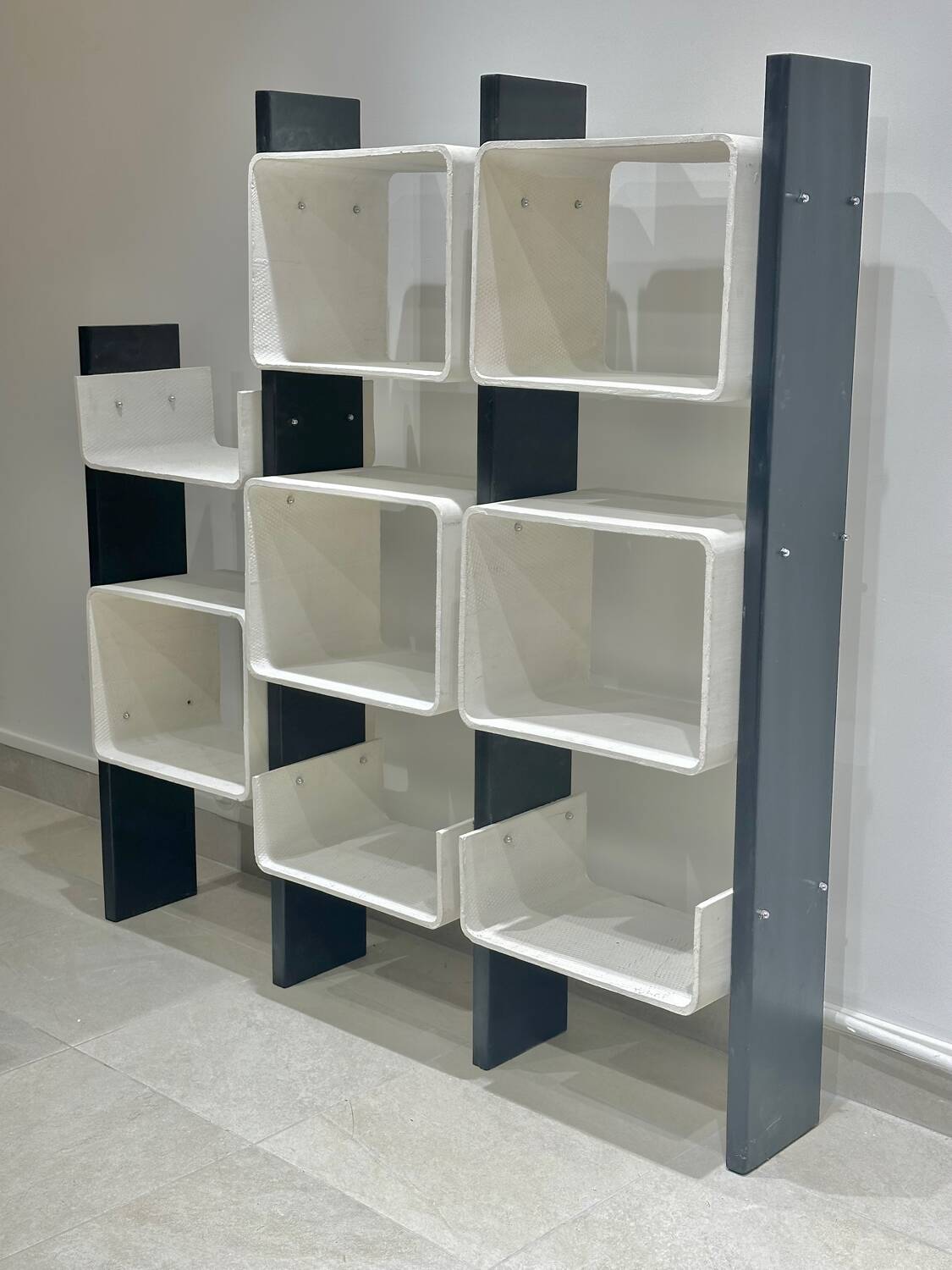 Large fiber and wood  shelf