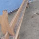 Paire de bancs de table de ferme
