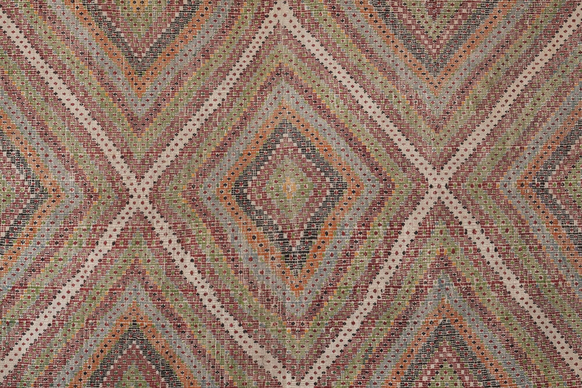 Vintage Turkish kilim handwoven 207x316 cm