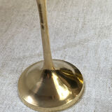 Calices, verre à pied en laiton gravés