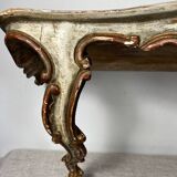 Florentine style wooden wall console