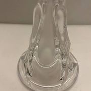 Molded glass candle holder