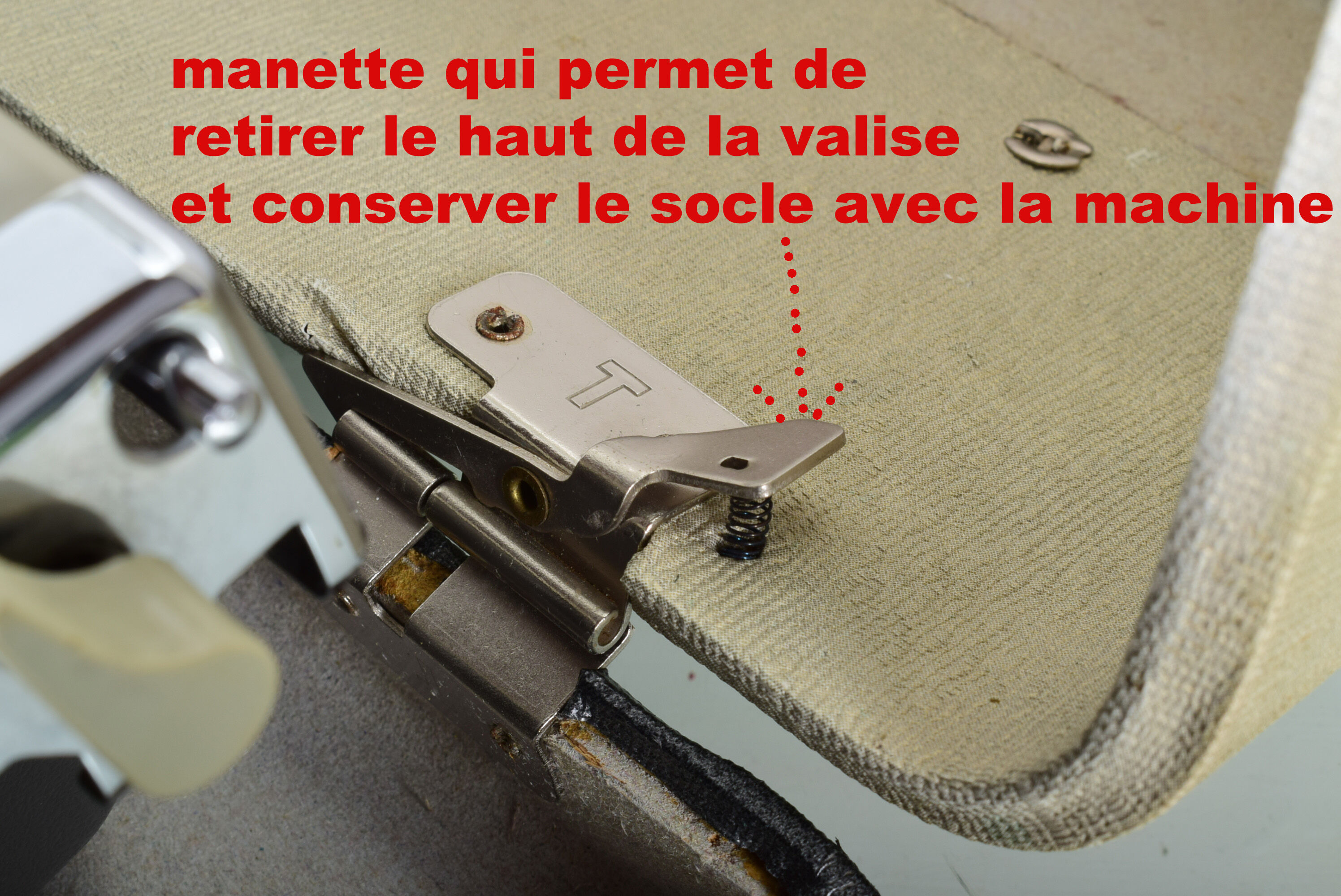 Olympia typewriter with suitcase