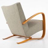 Pair of Bentwood Armchairs by Jindrich Halabala H269, Czech Republic, 1940s