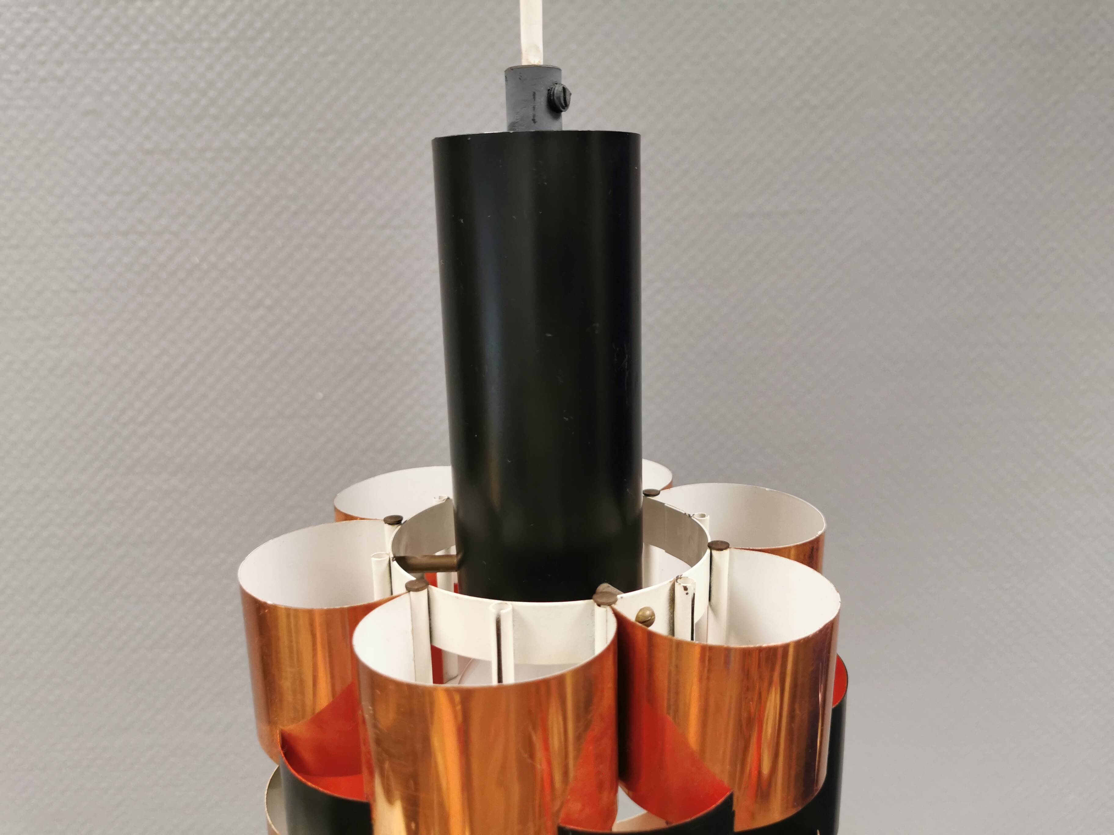 A pendant lamp, designed by Danish Werner Schou 1960-70s.
