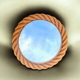 Vintage round rope mirror