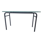 Bureau ecolier avec plateau en verre
