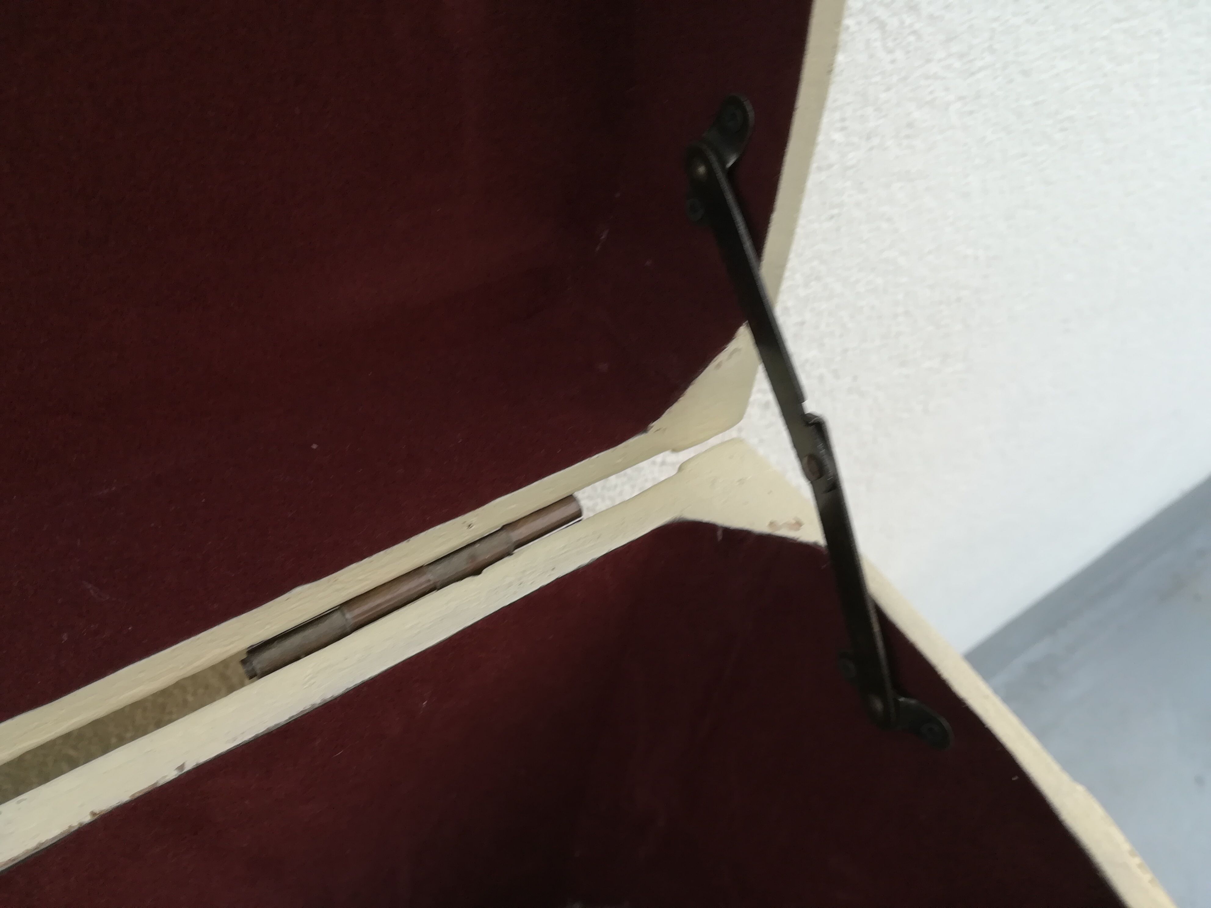 Half moon chest painted wooden