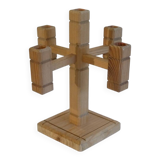 Swedish wooden candlestick, 1970