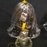 Paire de lampes de table attribuées à Ercole Barovier pour Barovier & Toso, 1940