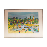 lithograph by Michel Loeb