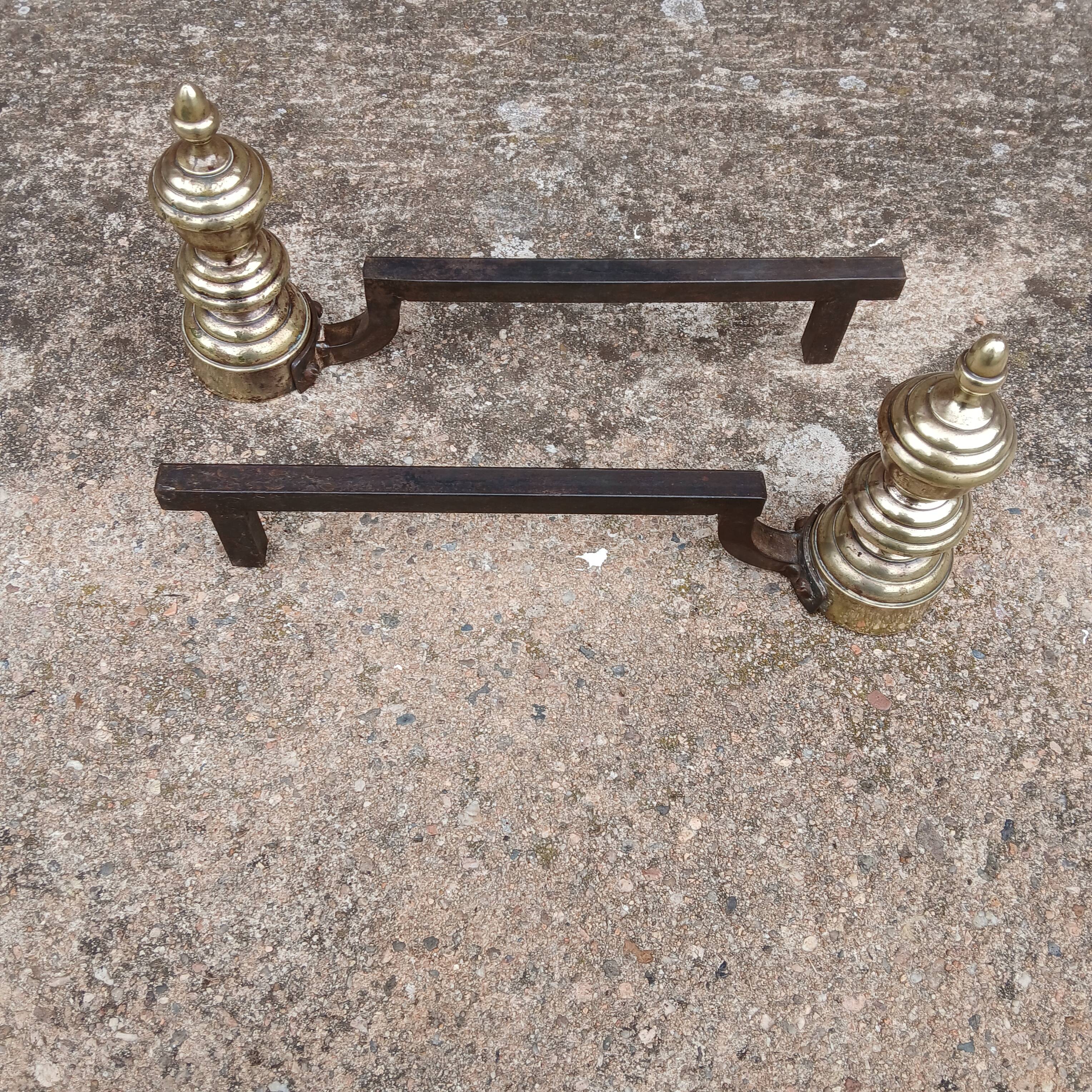 brass andiron, one-of-a-kind