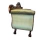Vintage green baroque sofa / two-seater sofa