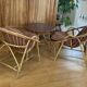 Mid-20th century rattan lounge for garden, terrace, veranda, etc.
