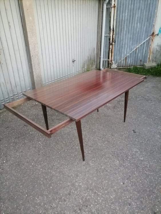 Table formica Mahogany macassar vintage 1960