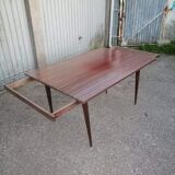 Table formica Mahogany macassar vintage 1960