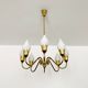 Danish Brass Chandelier by Fog and Morup