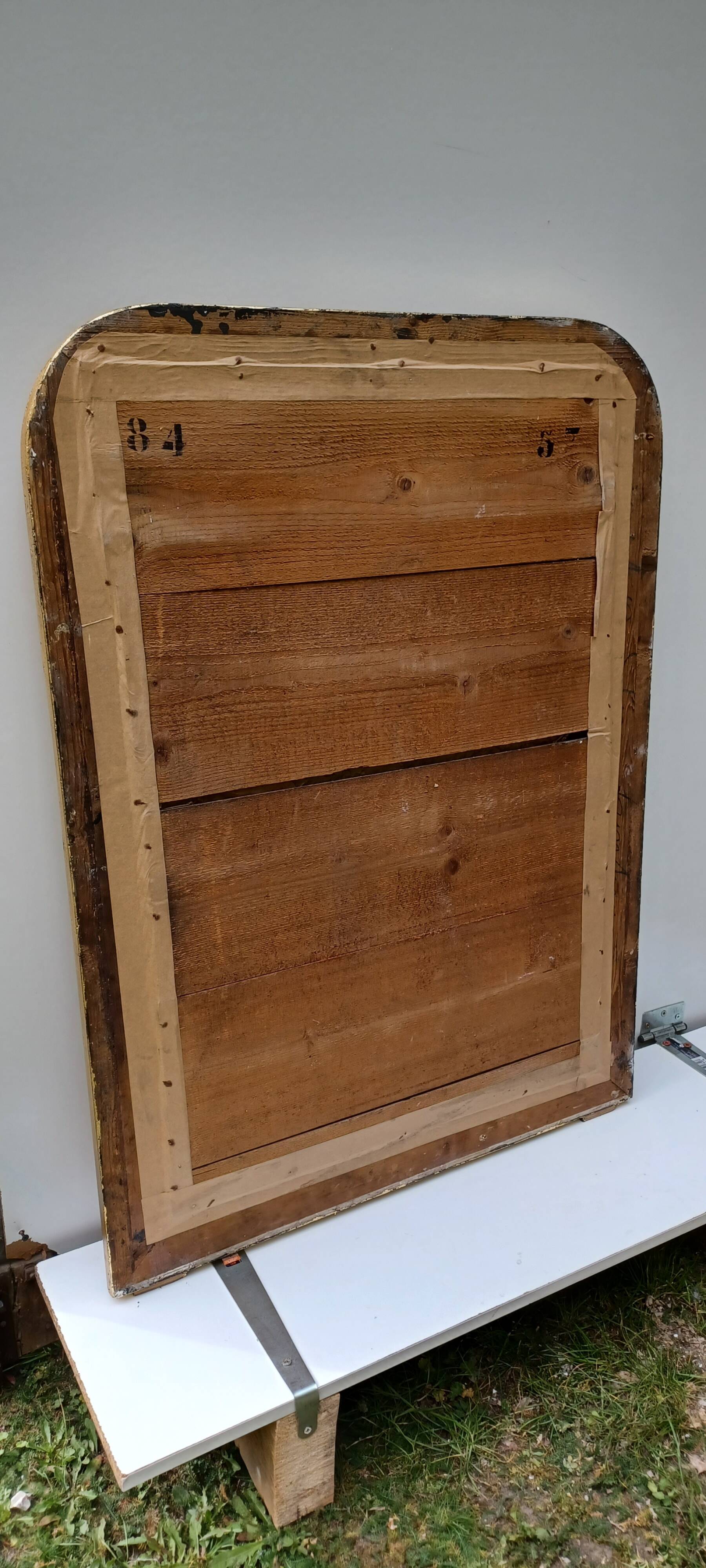 Golden mirror in louis-philippe style around 1870