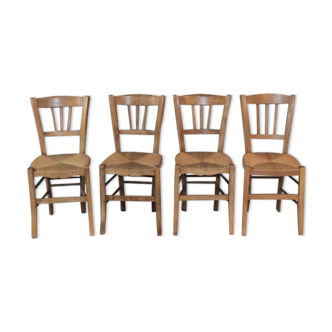 Twentieth straw beech chairs