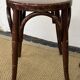 Paire de tabourets bas en bois courbé style "Thonet" vintage