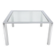 Square chrome-plated steel table by Sergio Mazza for Cinova, Italy, 1970s