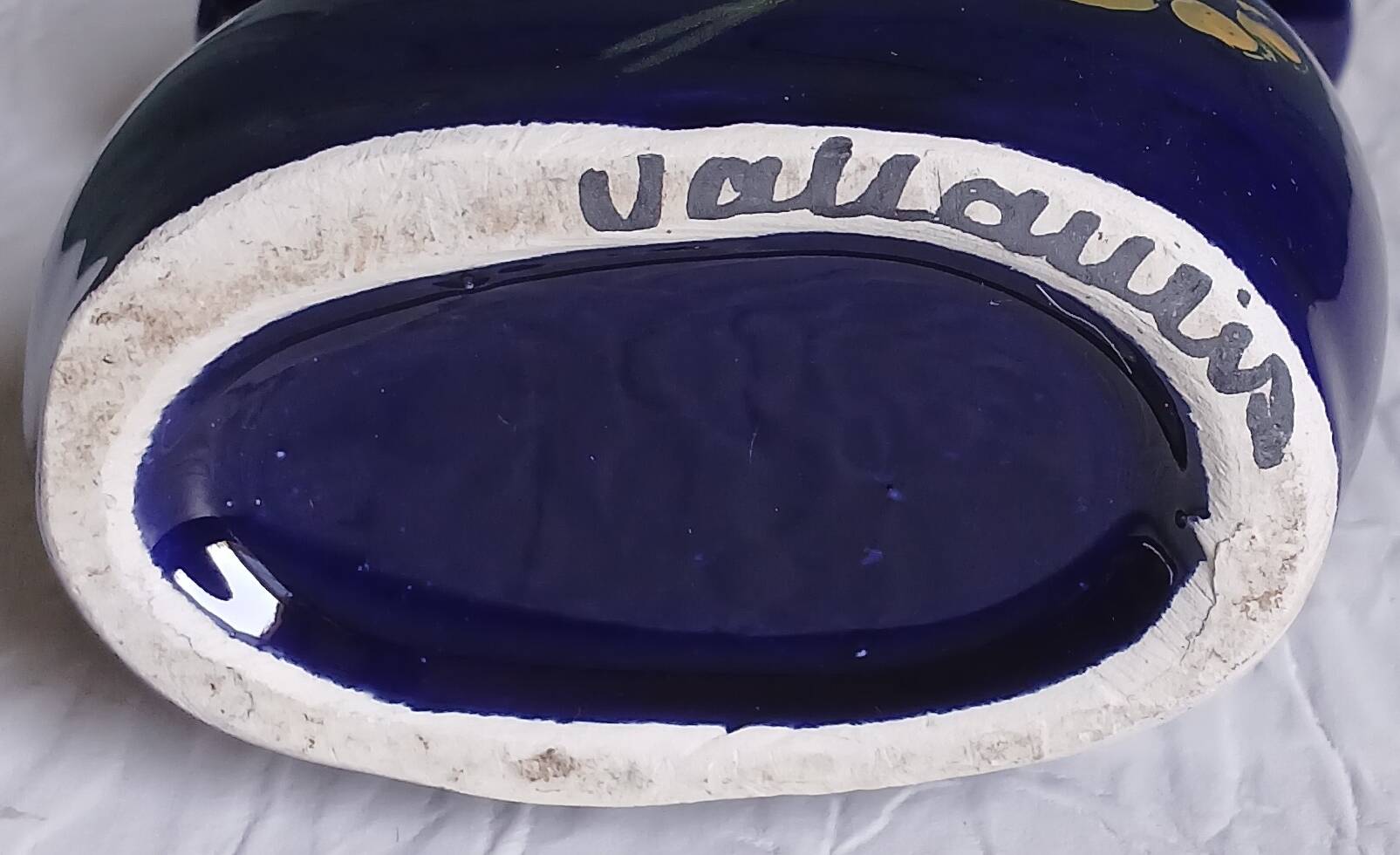 Double soliflore vase from Vallauris. Around 1960.
