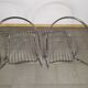 Lot de 4 chaise design en métal chromé années 70