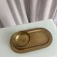 Empty pocket ensemble and bowl in solid brass signed Giò Lanciani.