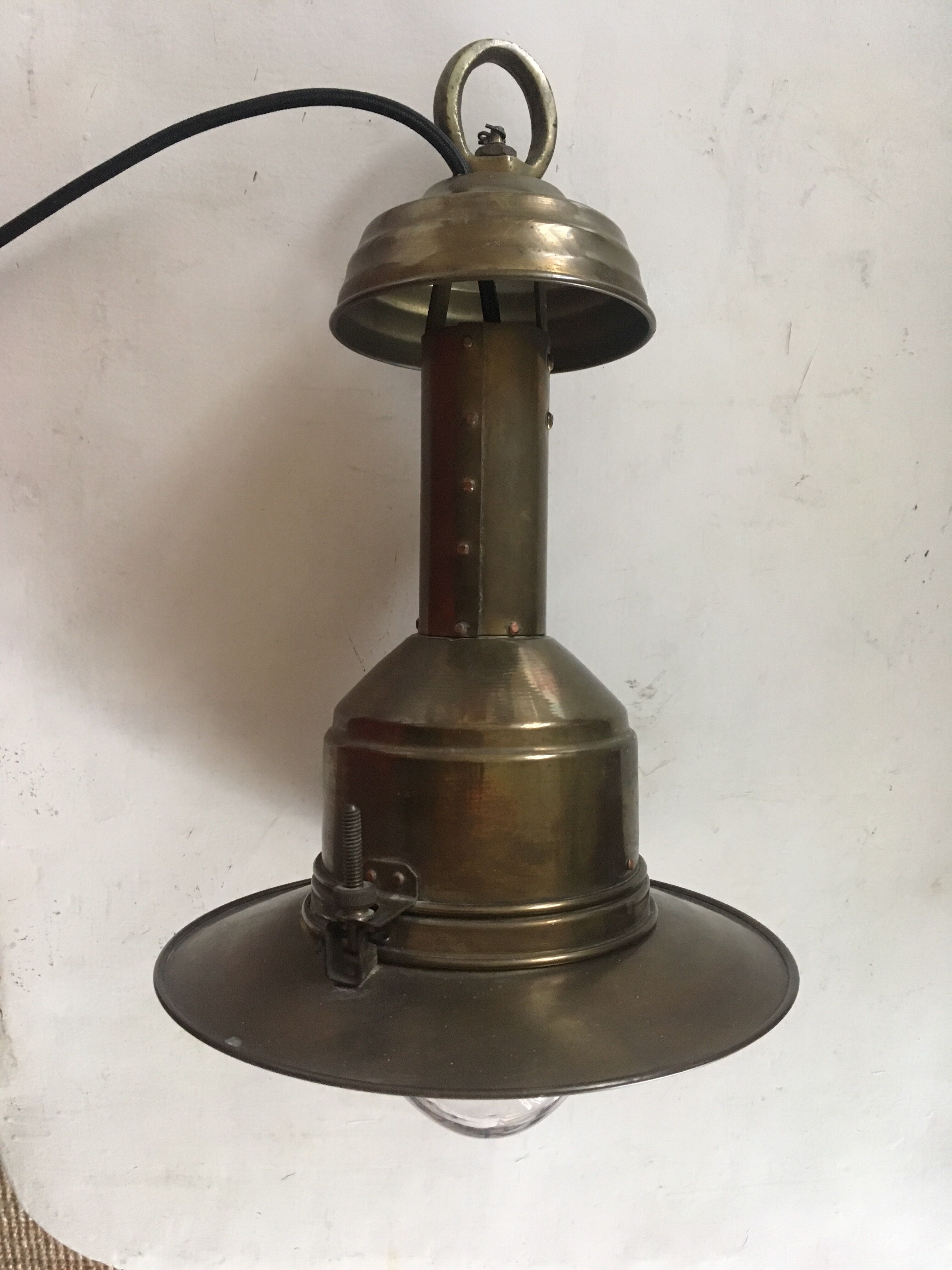 Old industrial brass hanging