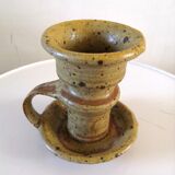 Ceramic candle holder signed Tiffoche design 60s
