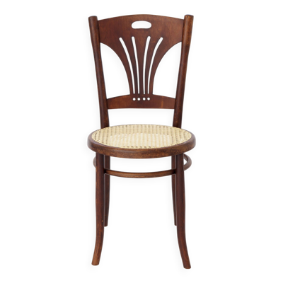 Chaise de bureau vintage en bois courbé, 1930-1950, Mundus, Autriche