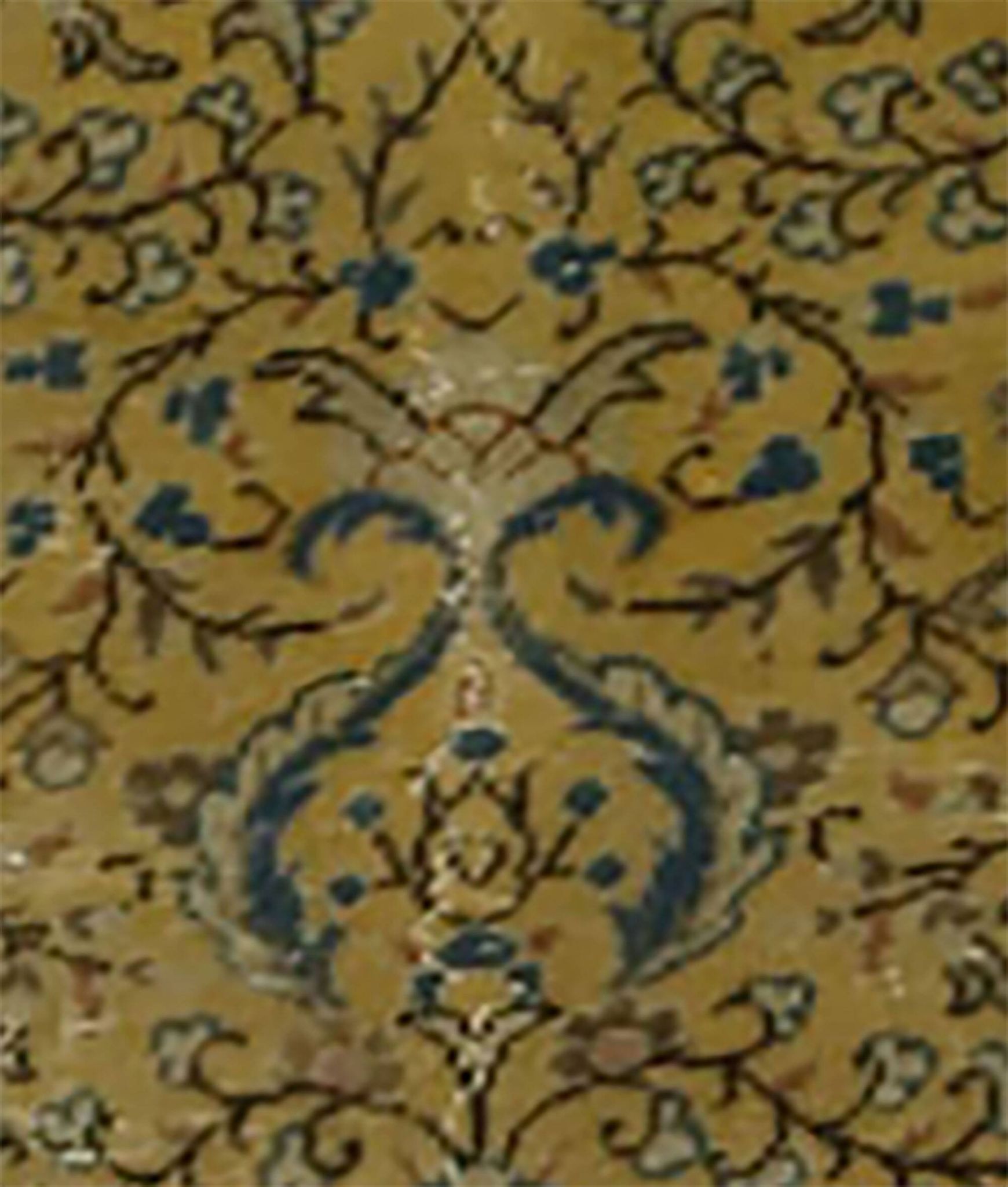 Vintage Turkish Anatolian Carpet 186x283 cm Floral Brown Blue