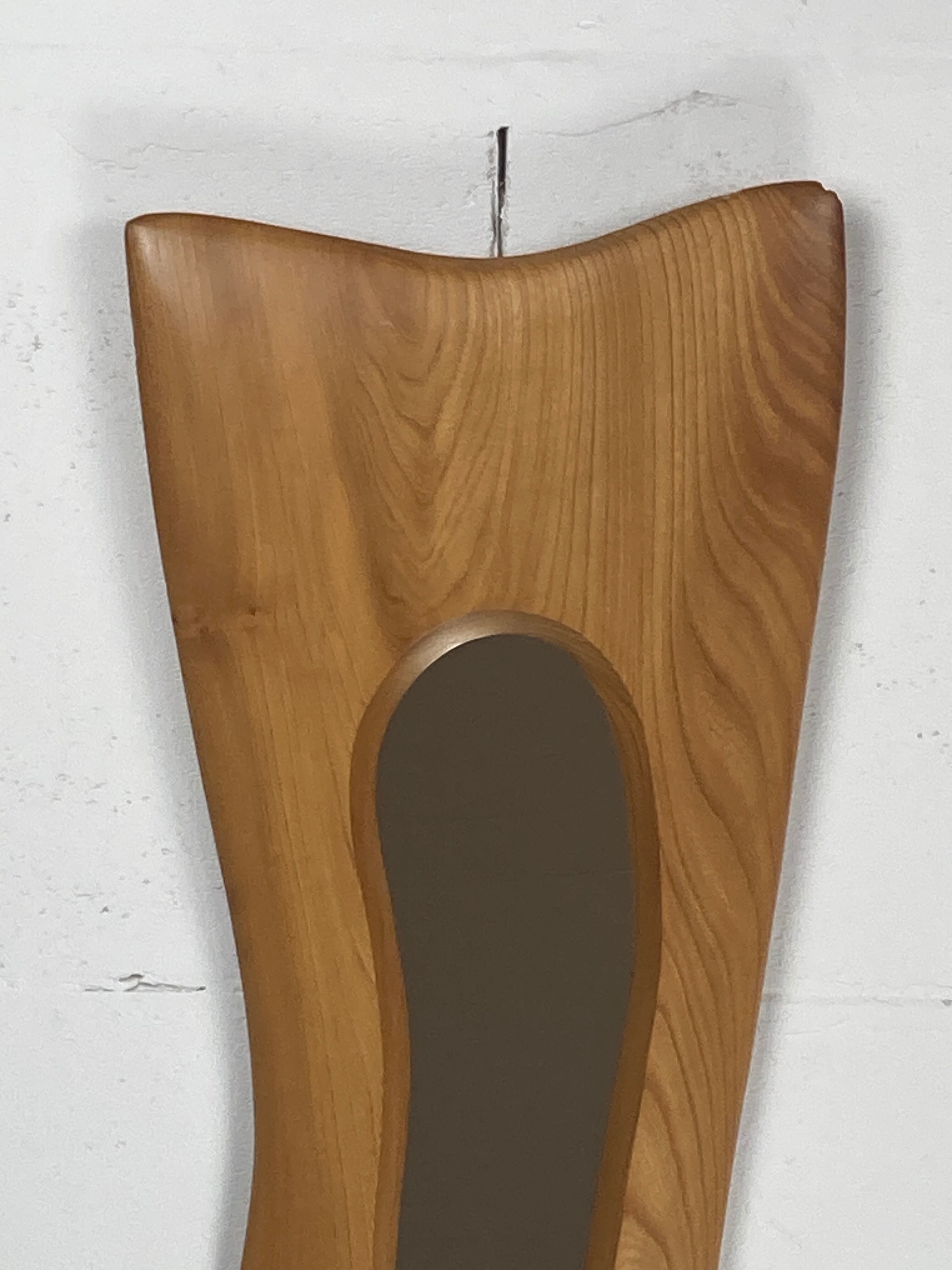 Freeform Irish elm mirror by Sheamus Malone 2001