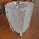 Tulipe art déco verre opalescent de EJC Ezan modèle stalactites