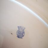 Plat ovale à frise bleue Badonviller