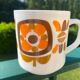 Vintage Arcopal lotus mug🍎