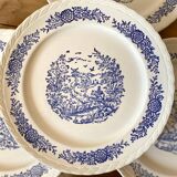 Set of 14 old earthenware plates