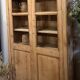 Antique Parisian wardrobe - raw solid wood: dresser bookshelf