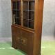 Glass art deco oak buffet